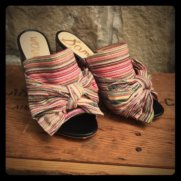 sam edelman bow mules